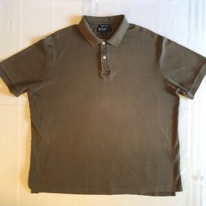 Cremieux Supima Cotton Olive Green Polo Shirt Size XL